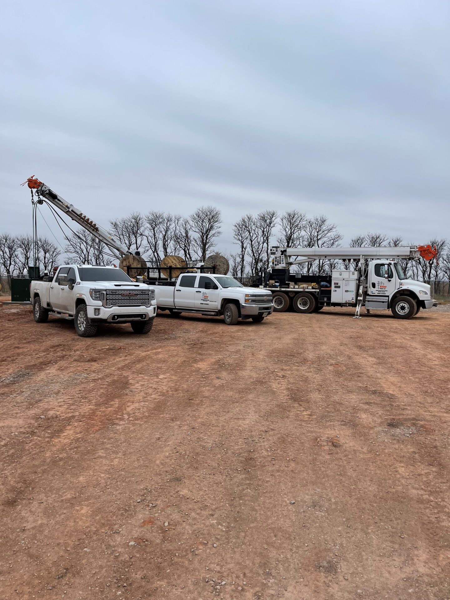 Two Truck Cars on a Sand Land Area